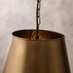 Outlet - Stowe 37cm Metal Pendant Light - Gold - Image 6