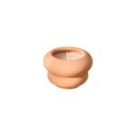 Outlet - Surbiton Single Wick 9cm Ceramic Candle - Oud Wood & Rose Scent In Blush Pink - Image 6