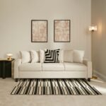 Tracy 3 Seater Sofa - Oatmeal with Black Legs - Image 2