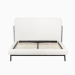 Tallulah Double Bed - Chalk White Boucle - Image 7