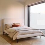 Tallulah King Size Bed - Chalk White Boucle