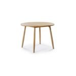 Tilly 100cm Round Dining Table - Whitewash Oak - Image 10
