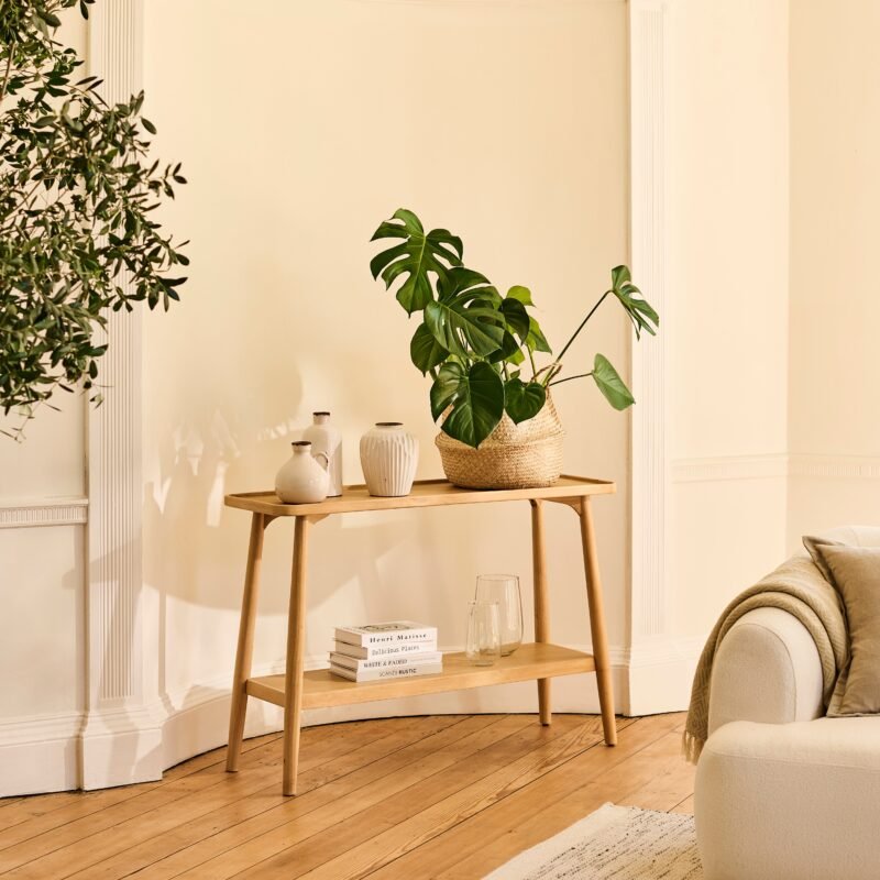 Tilly 110cm Console Table Whitewash Oak 1 Home Retail