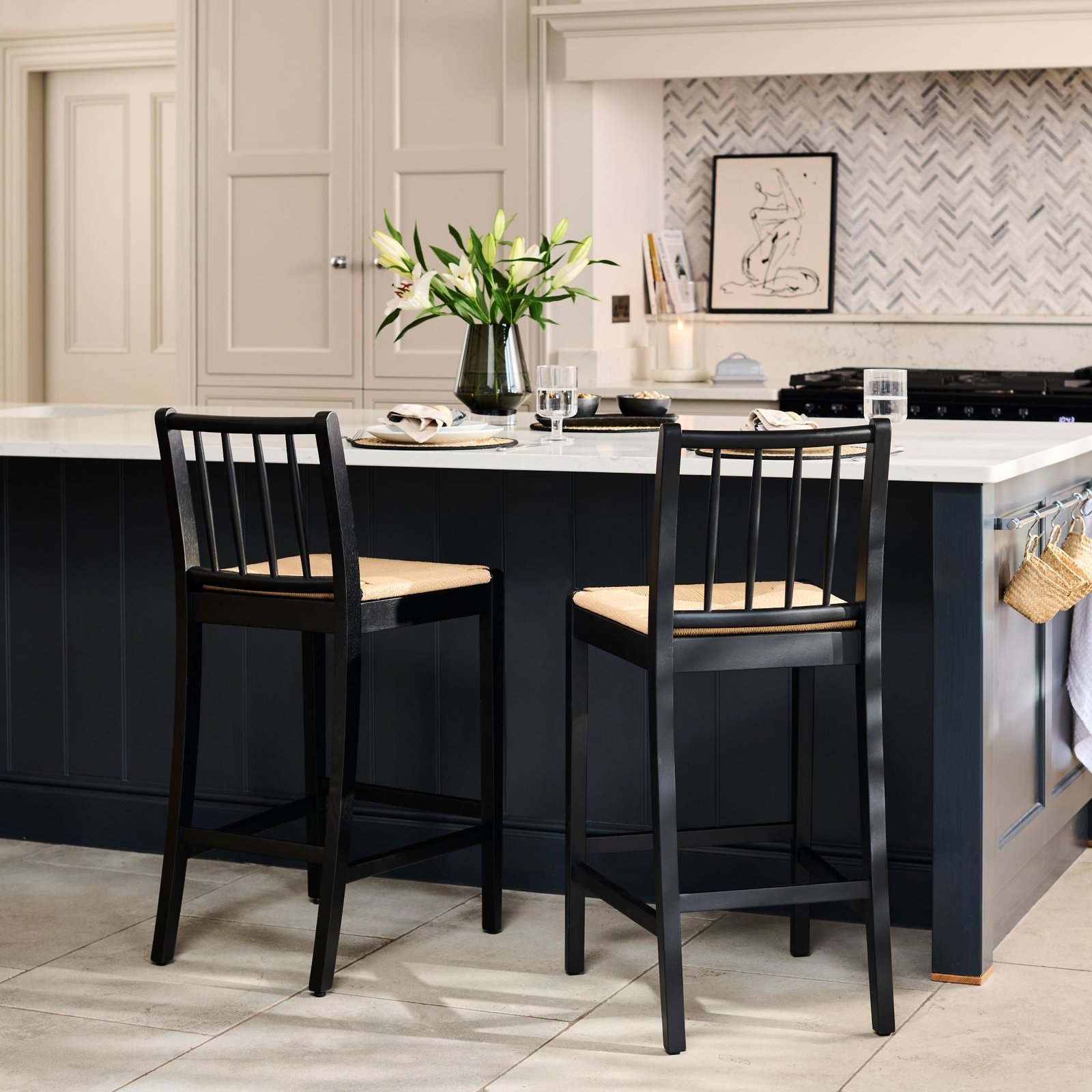 Tilly_Bar_Stool_Black_Oak_with_Paper_Cord-1 Tilly Bar Stool - Black Oak with Paper Cord - Image 1