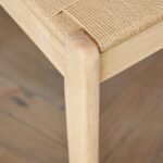 Amelia Extendable Whitewash Oval Dining Table Set  - 6 Seater - Tilly Natural String Dining Chairs - Whitewash Oak Legs - Image 15