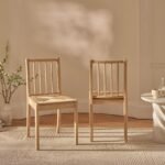 Outlet - Tilly Natural String Dining Chairs - Set of 2 - Whitewash Oak Legs - Image 2