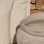 Tomar Fiber Cement 29.5cm Wide Garden Planter - Rustic White - Image 3