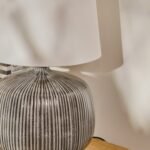 Tongham 31cm Ceramic Lamp Base - Dark Grey - Image 3