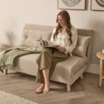 Outlet - Una 2 Seater Double Sofa Bed - Soft Beige - Image 2