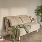 Una 2 Seater Double Sofa Bed - Soft Beige