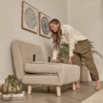 Outlet - Una Single Sofa Bed - Soft Beige - Image 7