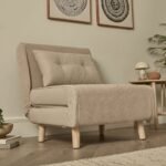 Una Single Sofa Bed - Soft Beige