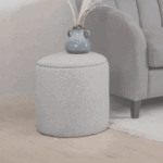 Abigail Storage Pouffe/Footstool - Dove Grey - Image 10