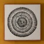 Umari 50x50cm Wall Art - Circle Print on Cotton - III