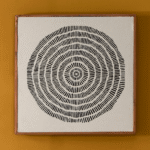 Umari 50x50cm Wall Art - Circle Print on Cotton I