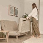 Outlet - Una 2 Seater Double Sofa Bed - Soft Beige - Image 15