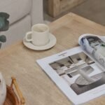 Valdis Mango Wood & Travertine Rectangular Coffee Table - Image 5