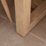Valdis Mango Wood & Travertine Dining Table - Image 4