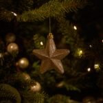 Valen Shatterproof 7.5cm Mixed Hanging Stars - Set of 6 - Pearl Gold - Image 7