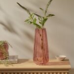 Veneto 29cm Glass Vase - Cerise