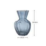 Verona 25cm Glass Vase - Cornflower Blue - Image 5