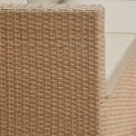 Weston 4 Seater Rattan Garden Corner Sofa Set - Natural Weave - Image 10