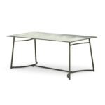 Wilder 6 Seater Metal Garden Dining Set with Wren Pink Chairs - Image 10