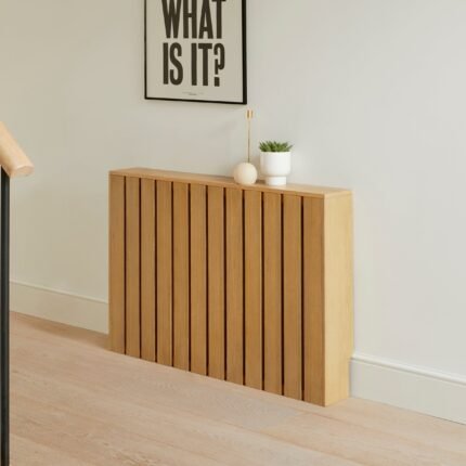 Willow Medium Radiator Cover - Pale Oak