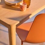 Paul Whitewash Extendable Dining Table Set - 4 Seater - Wren Burnt Orange Dining Chairs - Image 6