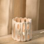 Whitton Large Candle Holder - White