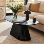 Willow Black Oval Coffee Table