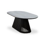Willow Black Oval Coffee Table - Image 9