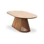 Outlet - Willow Pale Oak Oval Coffee Table - Image 6