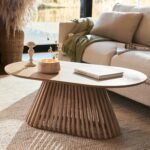 Outlet - Willow Whitewash Oval Coffee Table - Image 3