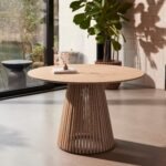 Outlet - Willow Round Dining Table - Whitewash Oak
