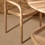 Willow 4 Seater Round Garden Dining Set with Sasha Chairs - Image 4