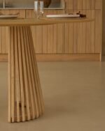 Willow Whitewash Oak Oval Dining Table Set - 6 Seater - Faye Dining Chairs - Whitewash Oak Legs - Image 11