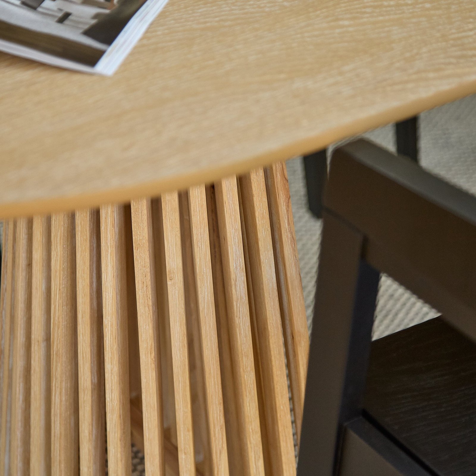 Willow Whitewash Dining Table Set - 6 Seater - Ella Black Carver Chairs - Image 4