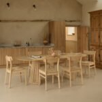 Willow Whitewash Oak Oval Dining Table Set - 6 Seater - Faye Dining Chairs - Whitewash Oak Legs