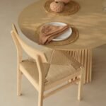 Willow Whitewash Oak Oval Dining Table Set - 6 Seater - Faye Dining Chairs - Whitewash Oak Legs - Image 5