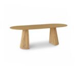 Willow Whitewash Oak Oval Dining Table Set - 6 Seater - Tilly Dining Chairs - Whitewash Oak Legs - Image 13