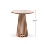 Outlet - Willow Whitewash Oak Round Side Table - Image 9