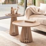 Outlet - Willow Whitewash Oak Round Side Table - Image 6