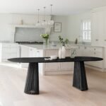 Willow Black Dining Table Set - 6 Seater - Freya Sand Dining Chairs - Black Legs - Image 9