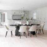Willow Black Dining Table Set - 6 Seater - Freya Sand Dining Chairs - Black Legs - Image 8
