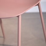 Paul Whitewash Extendable Dining Table Set - 6 Seater - Wren Pink Dining Chairs - Image 8