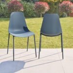 Wren Denim Blue Garden Chairs - Set of 2 - Image 2