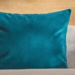 Yelden 50x50cm Scatter Cushion Cover - Deep Teal Velvet - Image 3