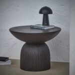 Zaliki Concrete Garden Coffee Table - Black
