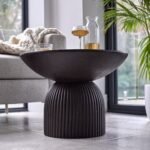 Zaliki Black Concrete Coffee Table - Image 6